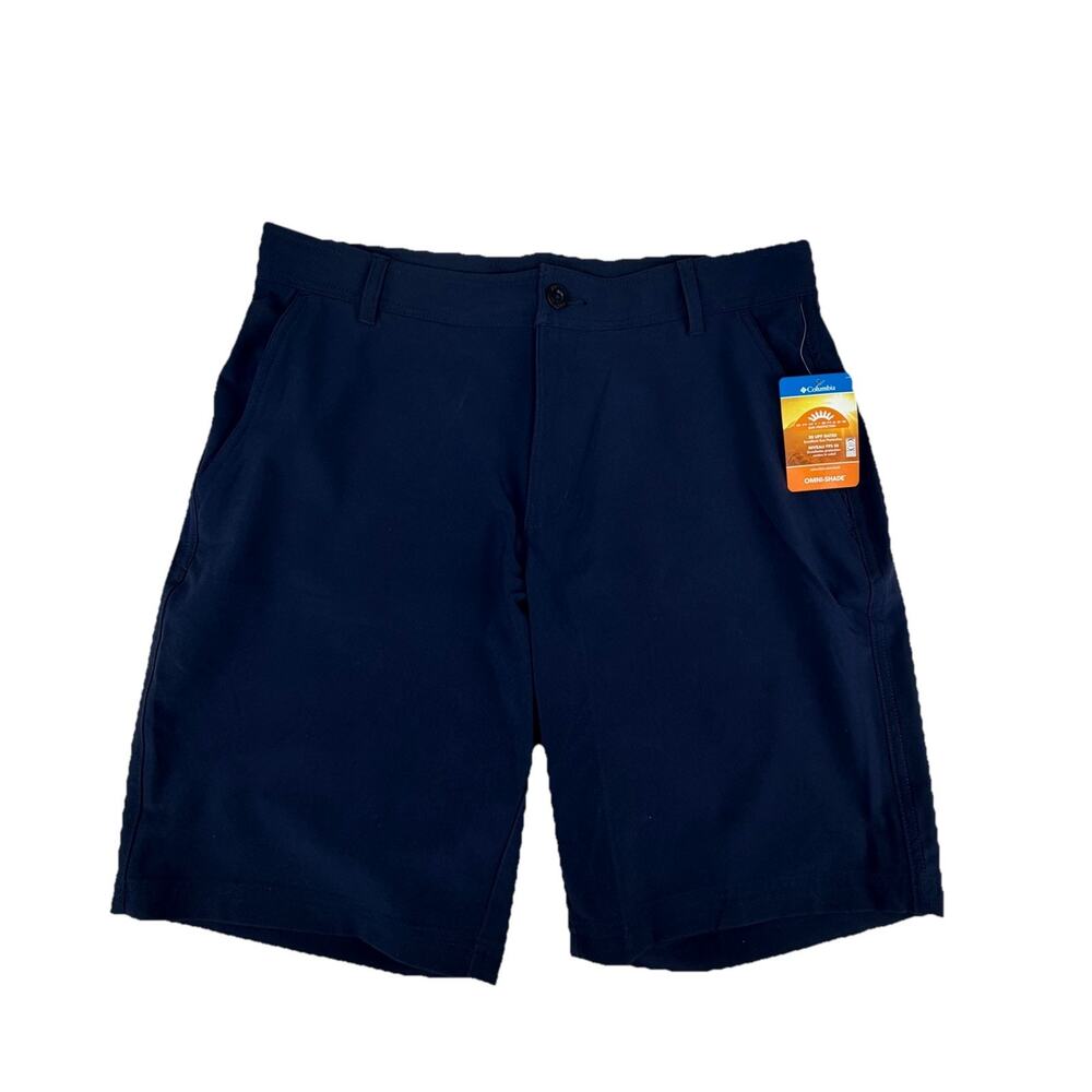 NWT Columbia Men's Mill Creek II Shorts Sz 32‎ Navy Blue OmniShade UPF 50 NEW
